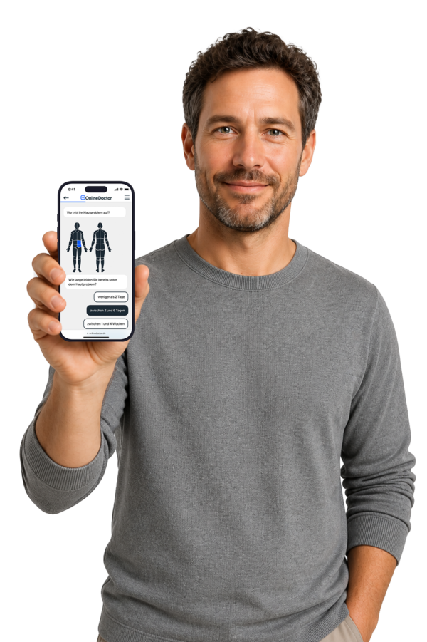 Man mit Smartphone in der Hand